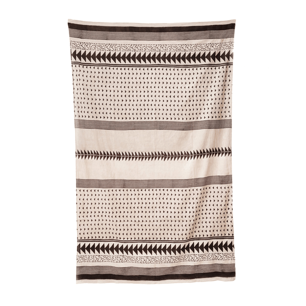 Sati Geo Print Scarf | Ecru