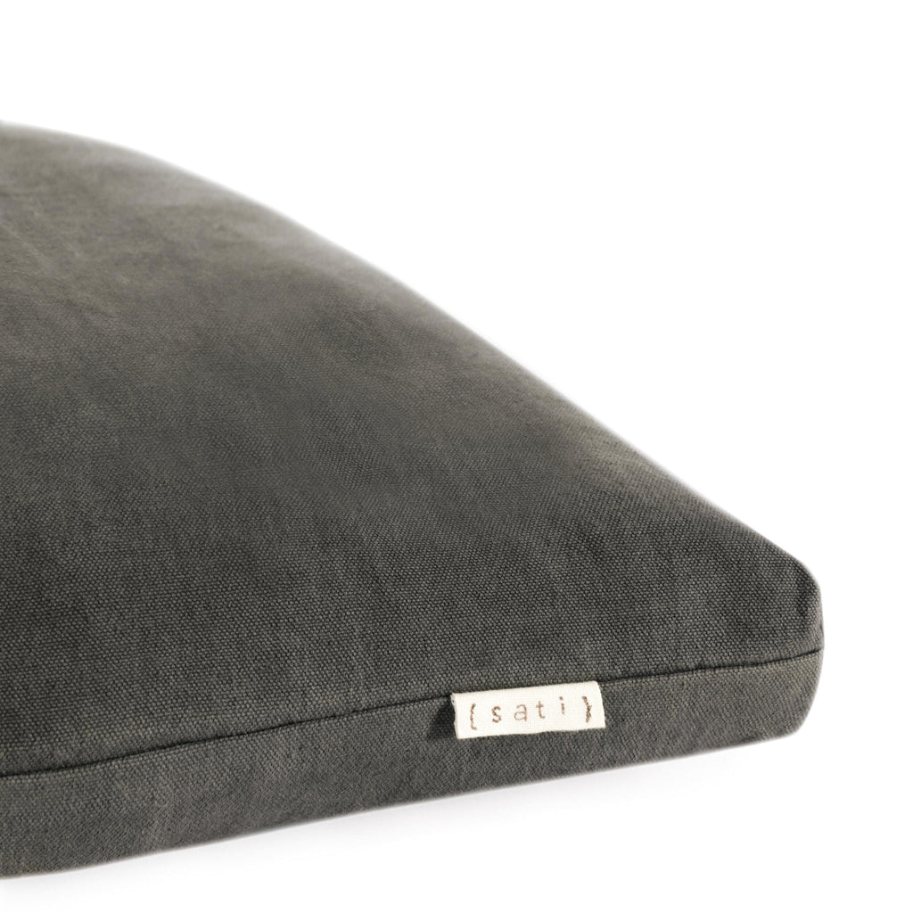 Sati Zafu Meditation Cushion Set | Graphite + Burnt Pink