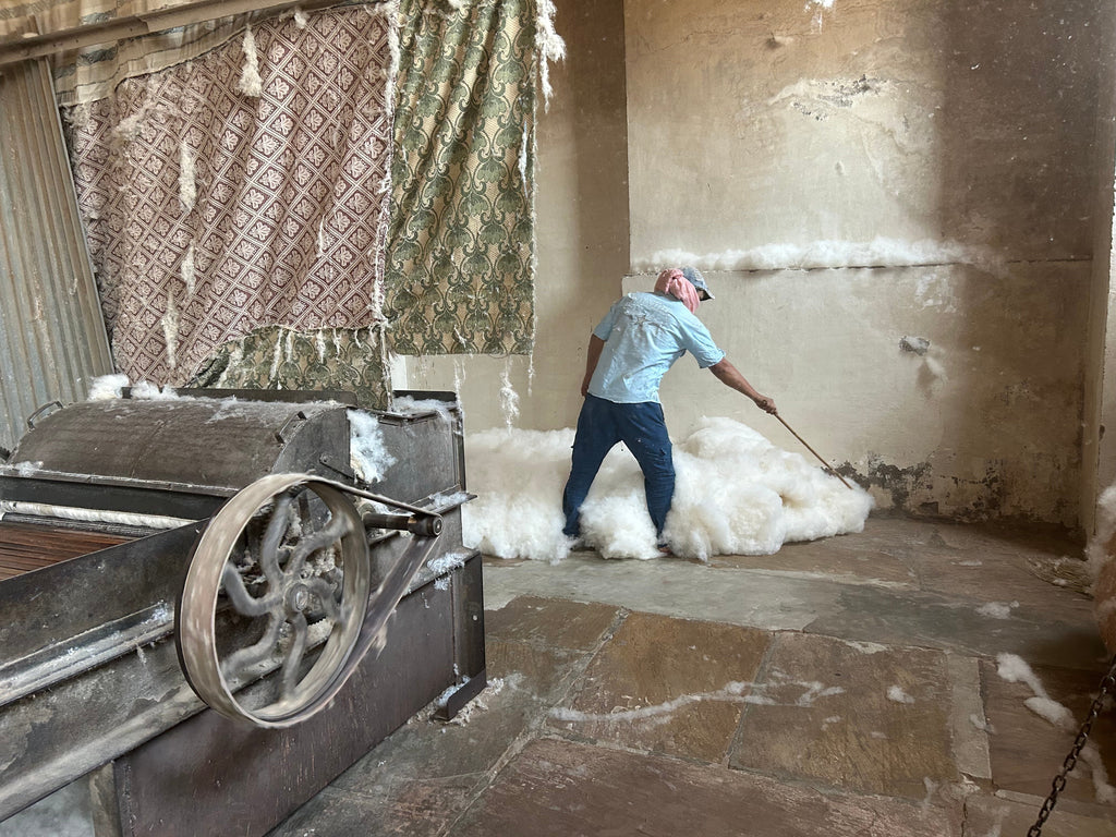 From Raw Cotton to Meditation Cushion - A Handmade Journey