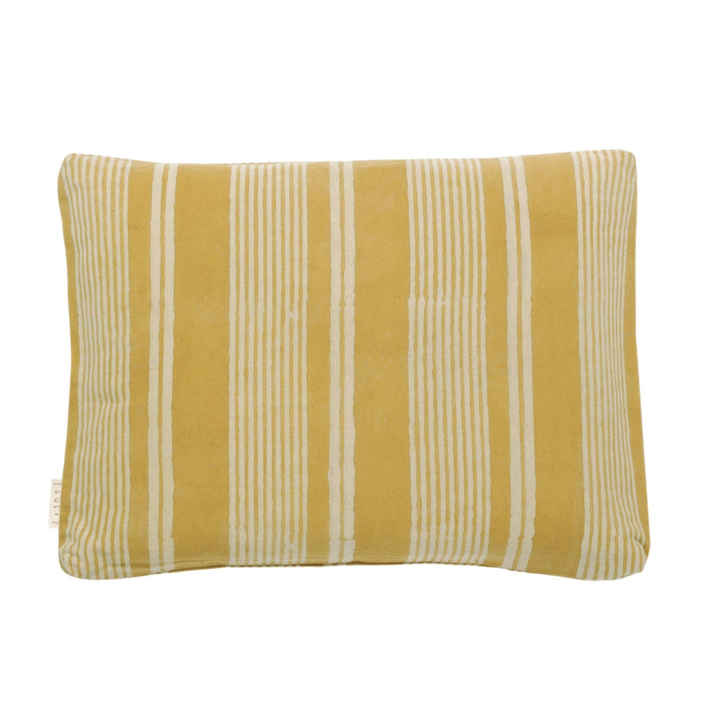 Sati Meditation Cushion | Mustard Stripe