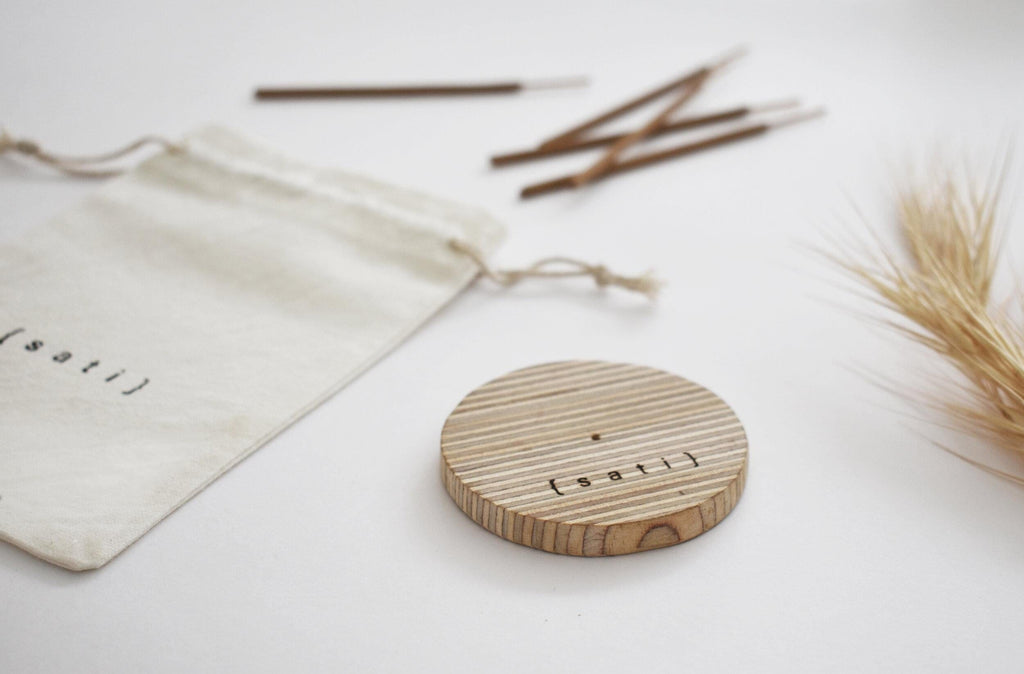 Sati Wooden Incense Holder