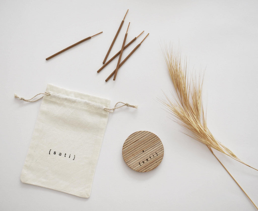 Sati Wooden Incense Holder