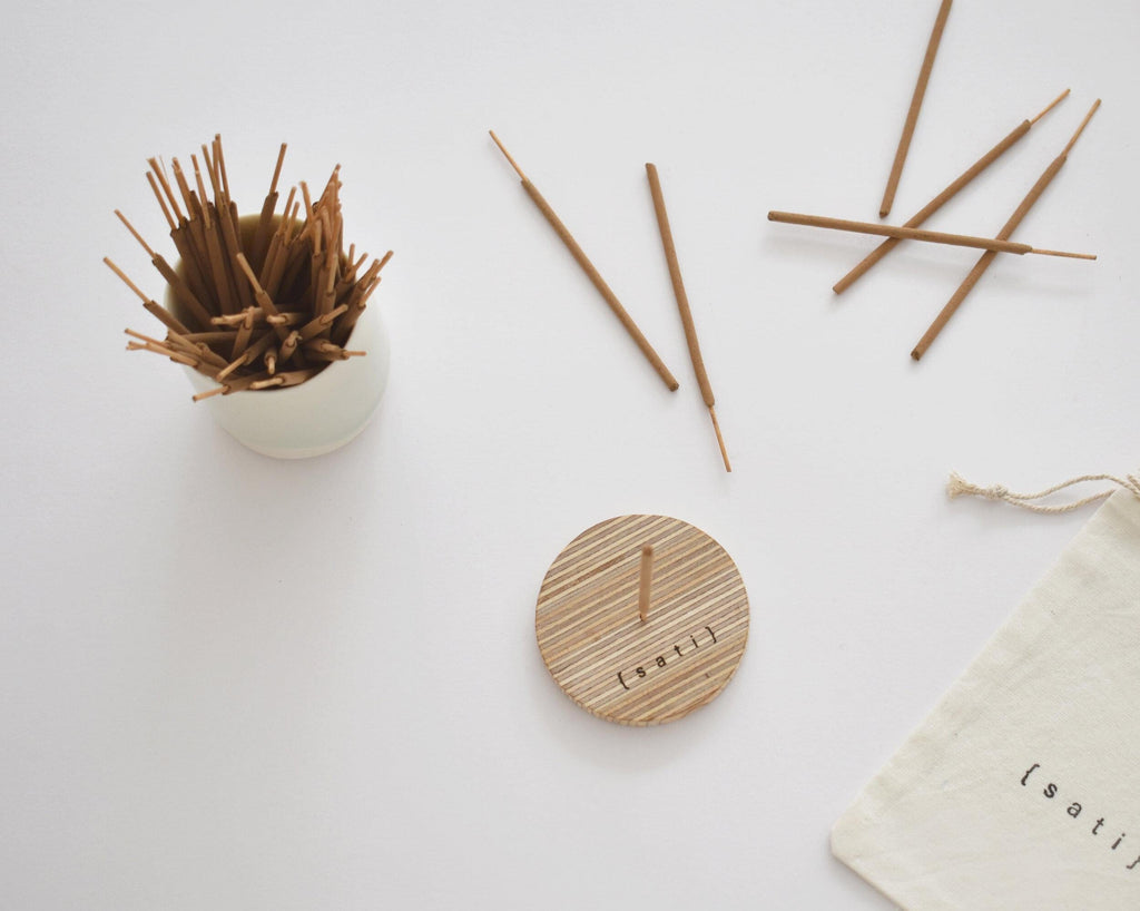 Sati Wooden Incense Holder