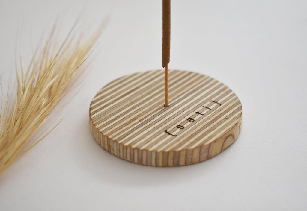 Sati Wooden Incense Holder