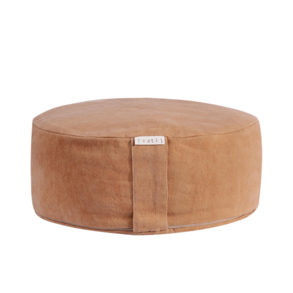 Sati Zafu Meditation Cushion Set | Graphite + Burnt Pink