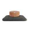 Sati Zafu Meditation Cushion Set | Graphite + Burnt Pink